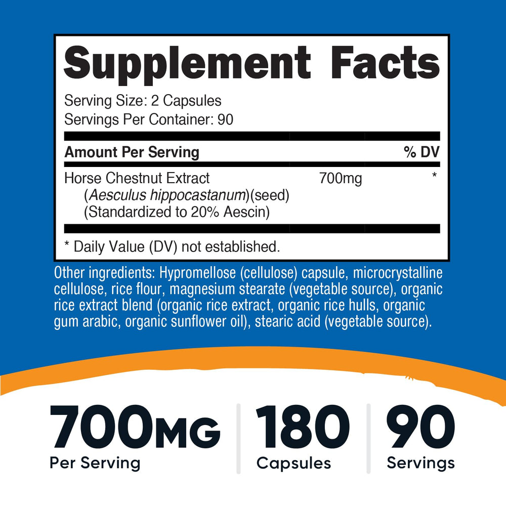 Label shows 700 mg per serving on Nutricost capsules