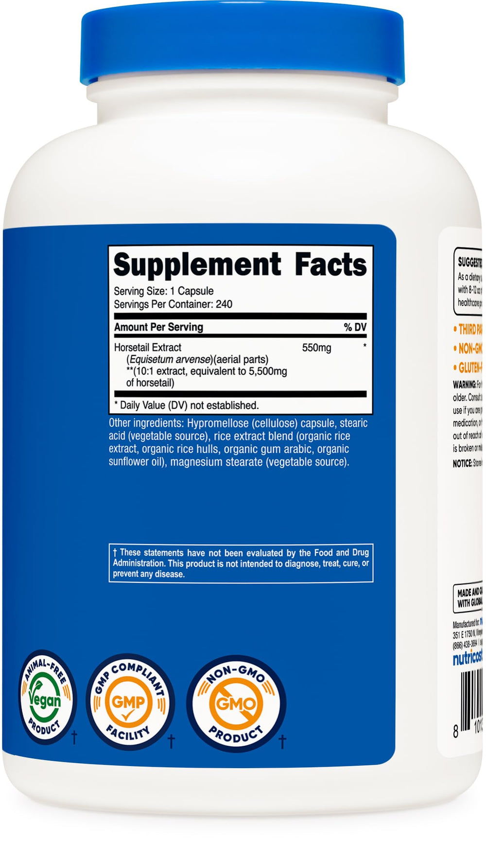 Non-GMO and vegan certification icons