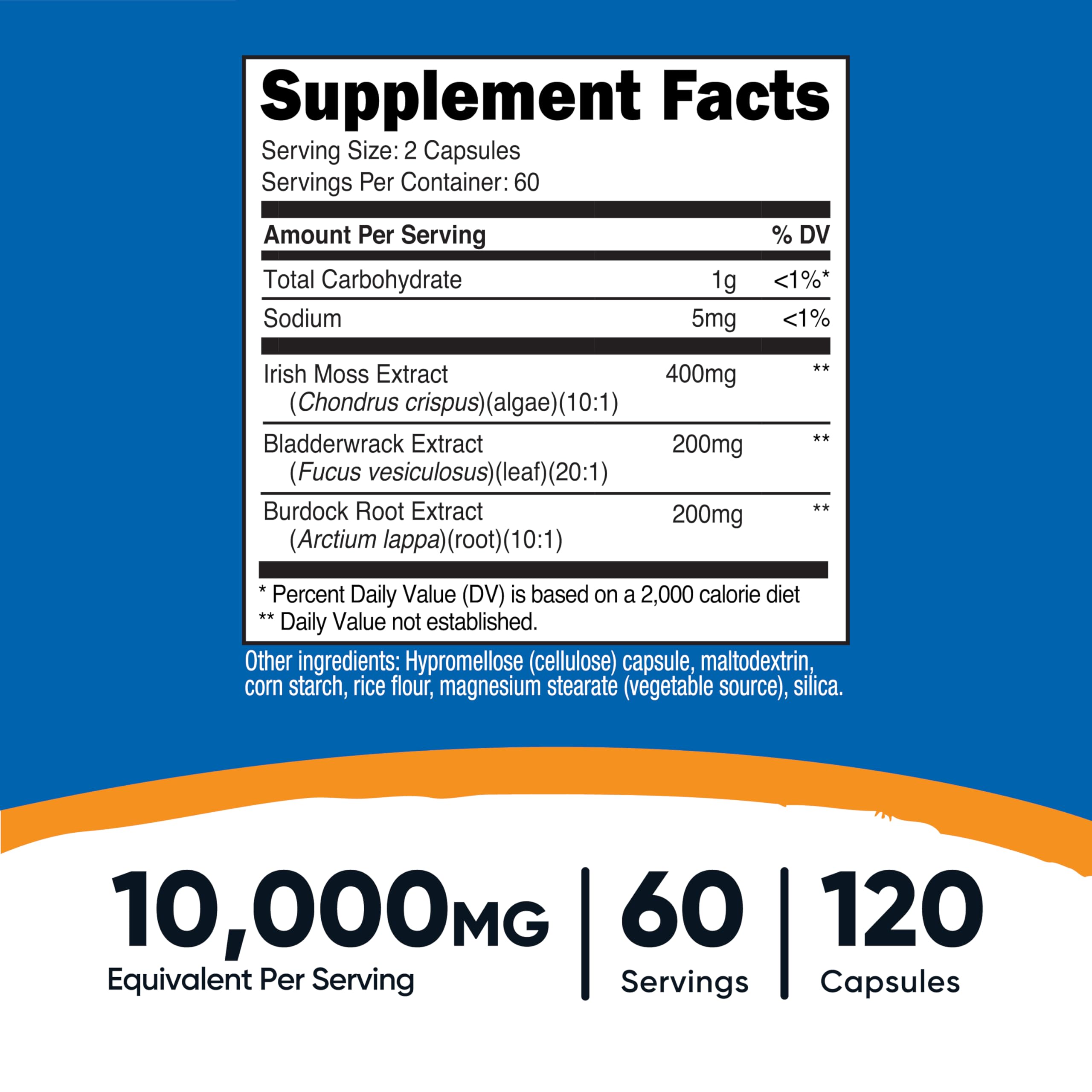 Nutricost Irish Sea Moss Extract bottle packaging