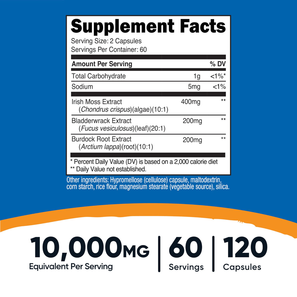 Nutricost Irish Sea Moss Extract bottle packaging