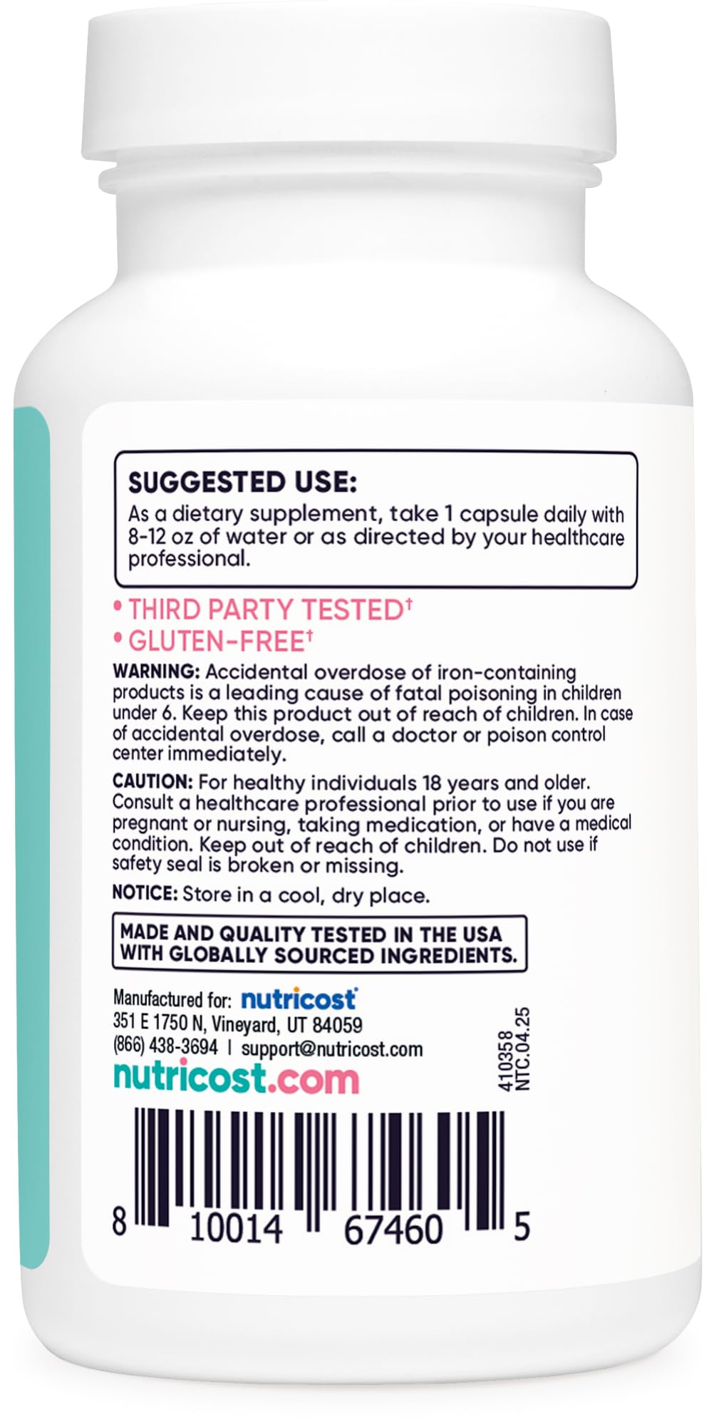 Packaging showing Non-GMO and Gluten Free attributes