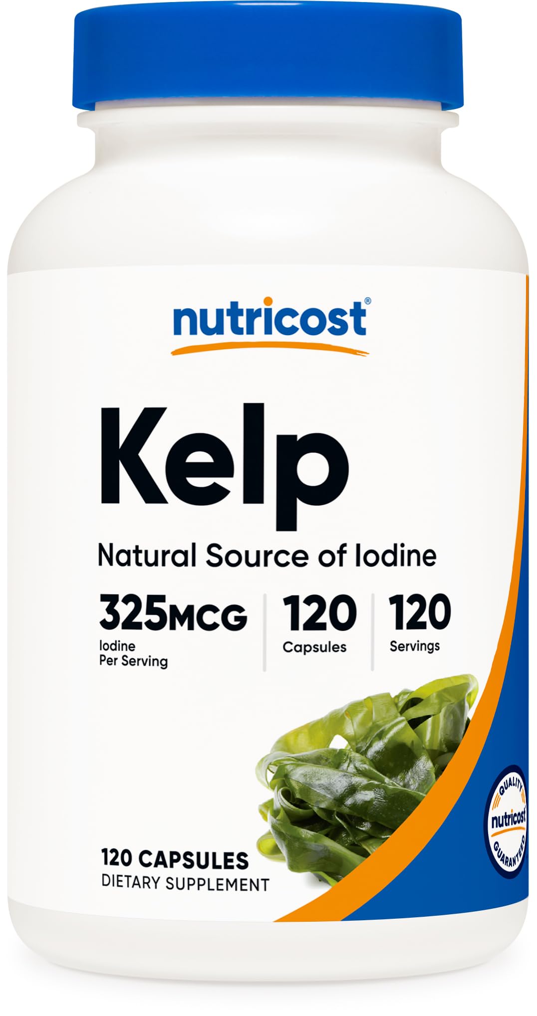 Nutricost Kelp Capsules bottle with 120 capsules