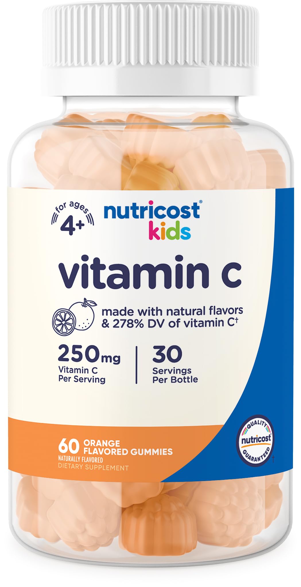 Nutricost Kids Vitamin C Gummies bottle with 60 gummies