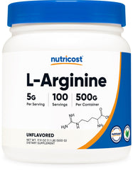 Nutricost L-Arginine Powder 500g front