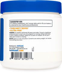 Supplement facts and ingredients label