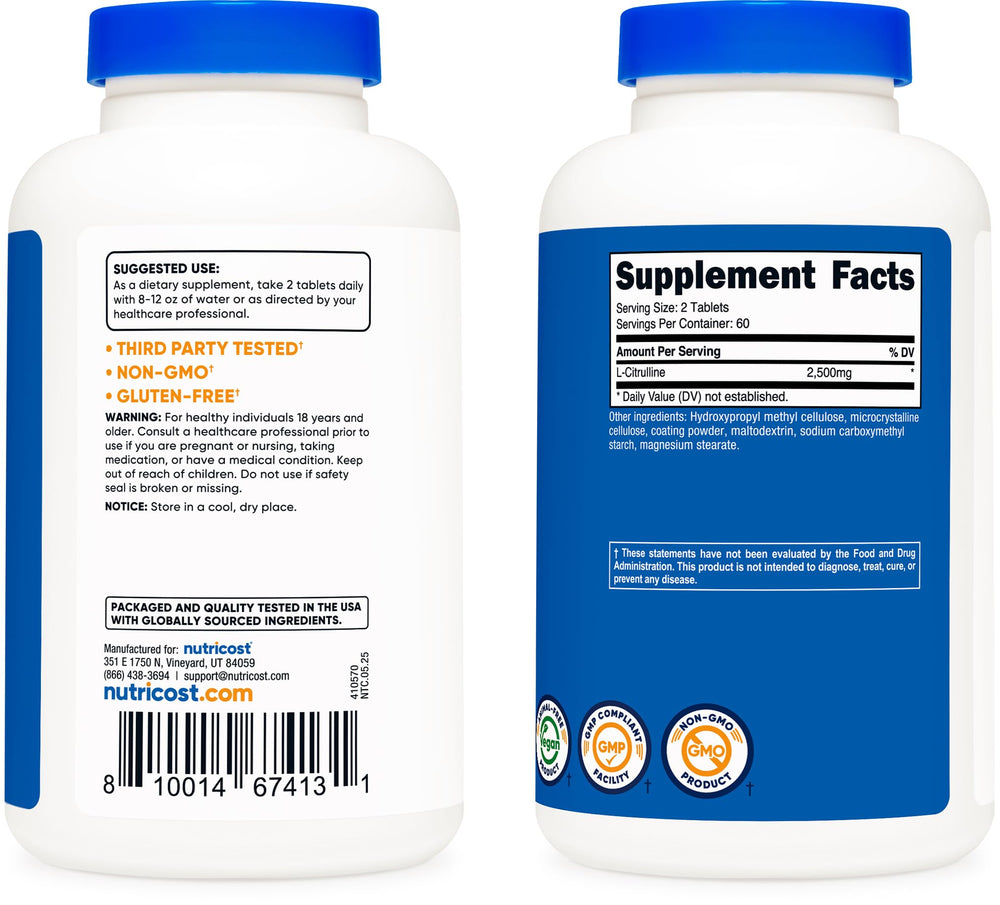 GMP compliant facility symbol for Nutricost