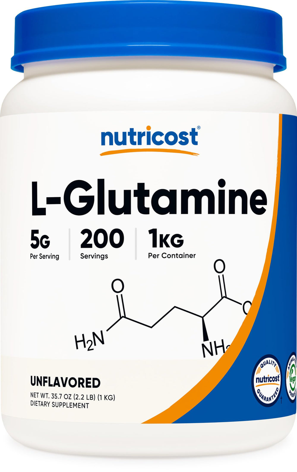 Nutricost L-Glutamine 1kg powder - unflavored