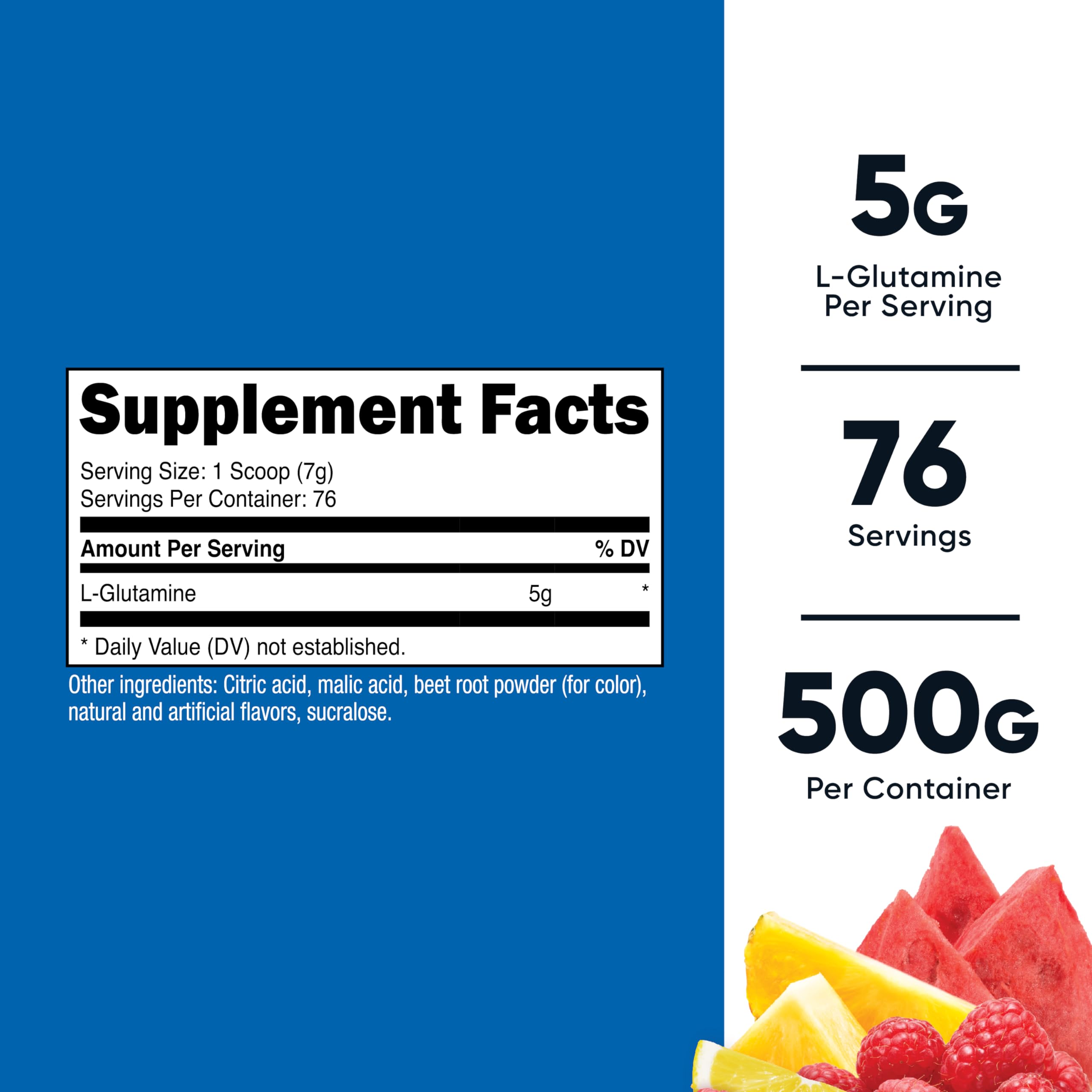 Close-up of Nutricost label showing gluten-free and non-GMO claims