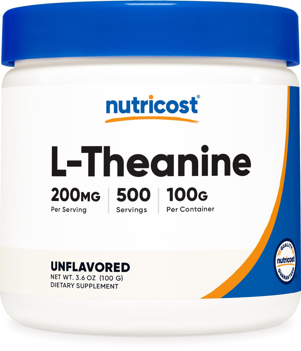 Nutricost L-Theanine Powder bottle front