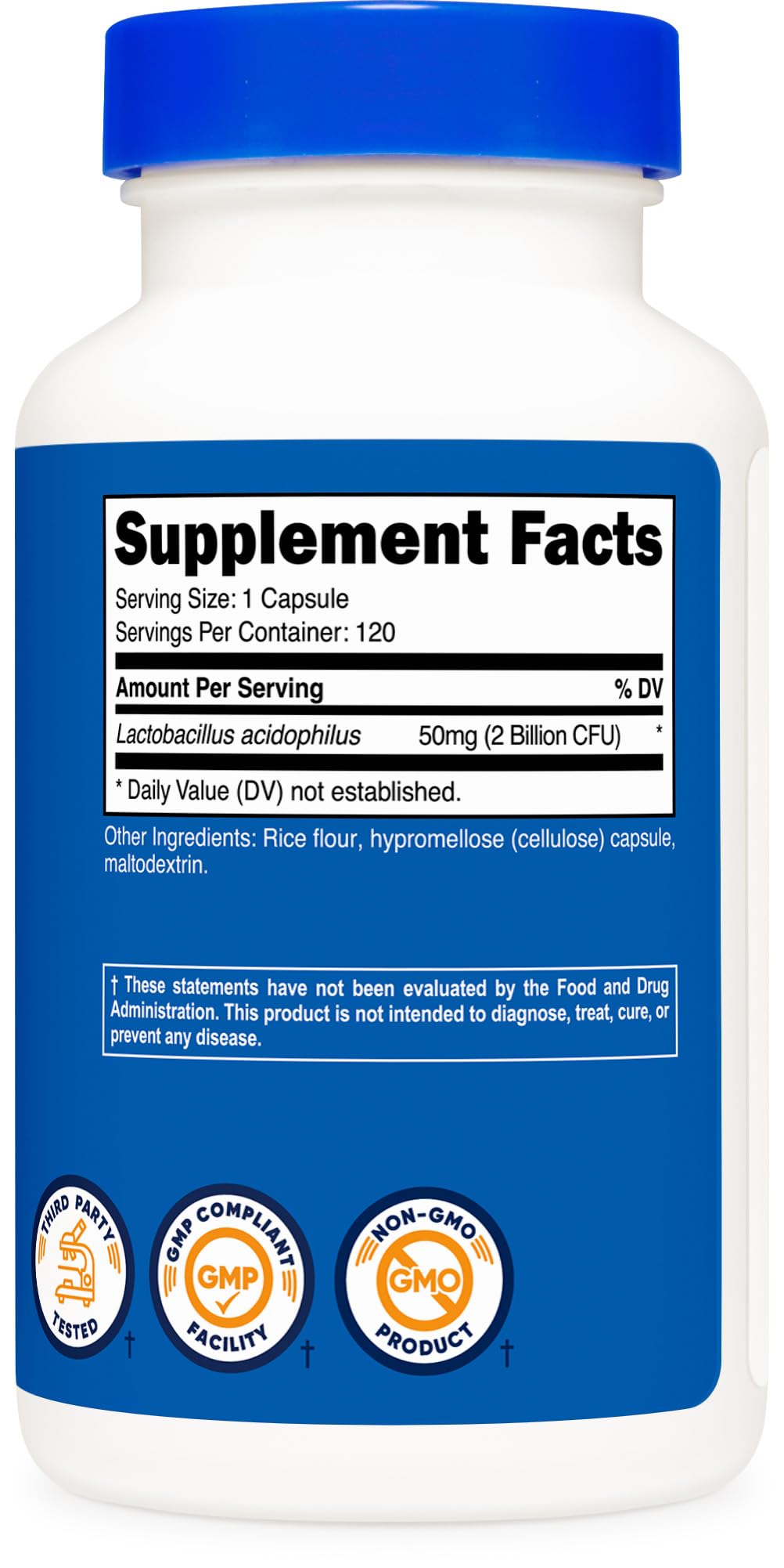 Lifestyle image of probiotic supplement on a clean surface