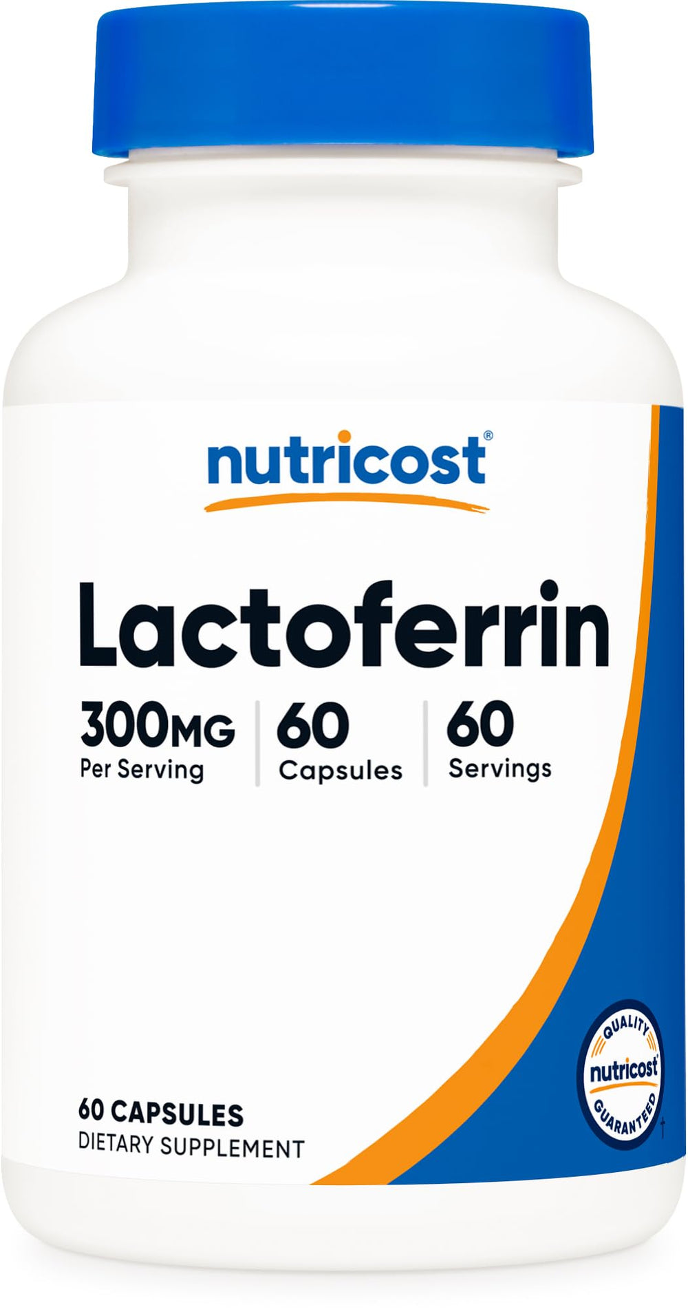Nutricost Lactoferrin Capsules bottle and label