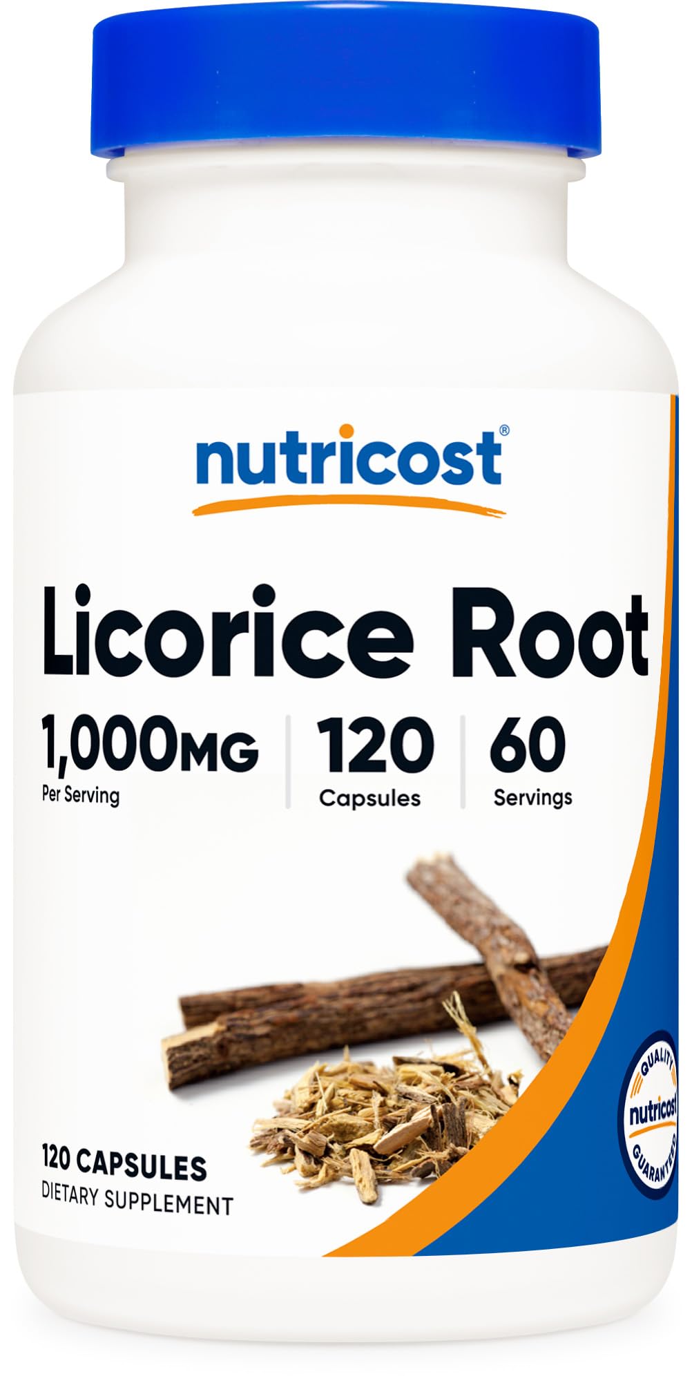 Nutricost Licorice Root 500mg bottle with 120 capsules