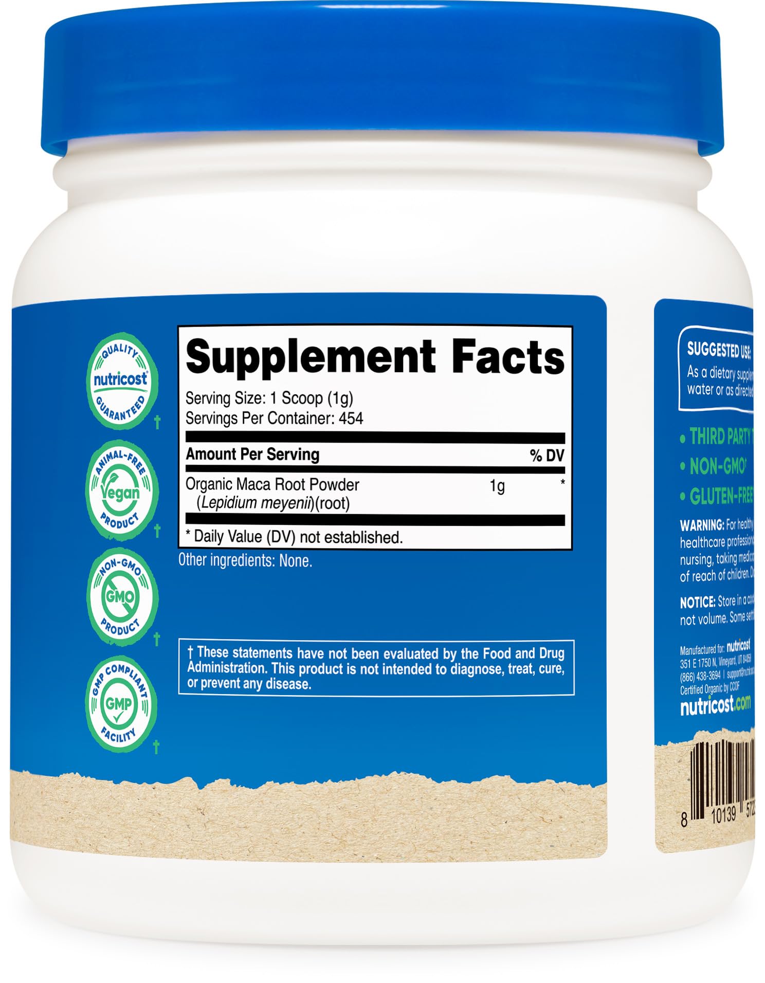 GMP-compliant and FDA-registered facility badge