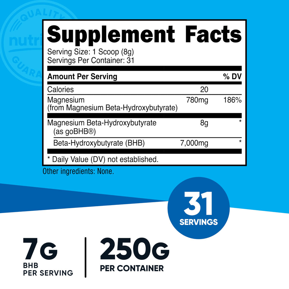 Serving scoop included with Nutricost Magnesium Ketone Salt