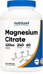 Nutricost Magnesium Citrate 420mg – 240 veggie capsules
