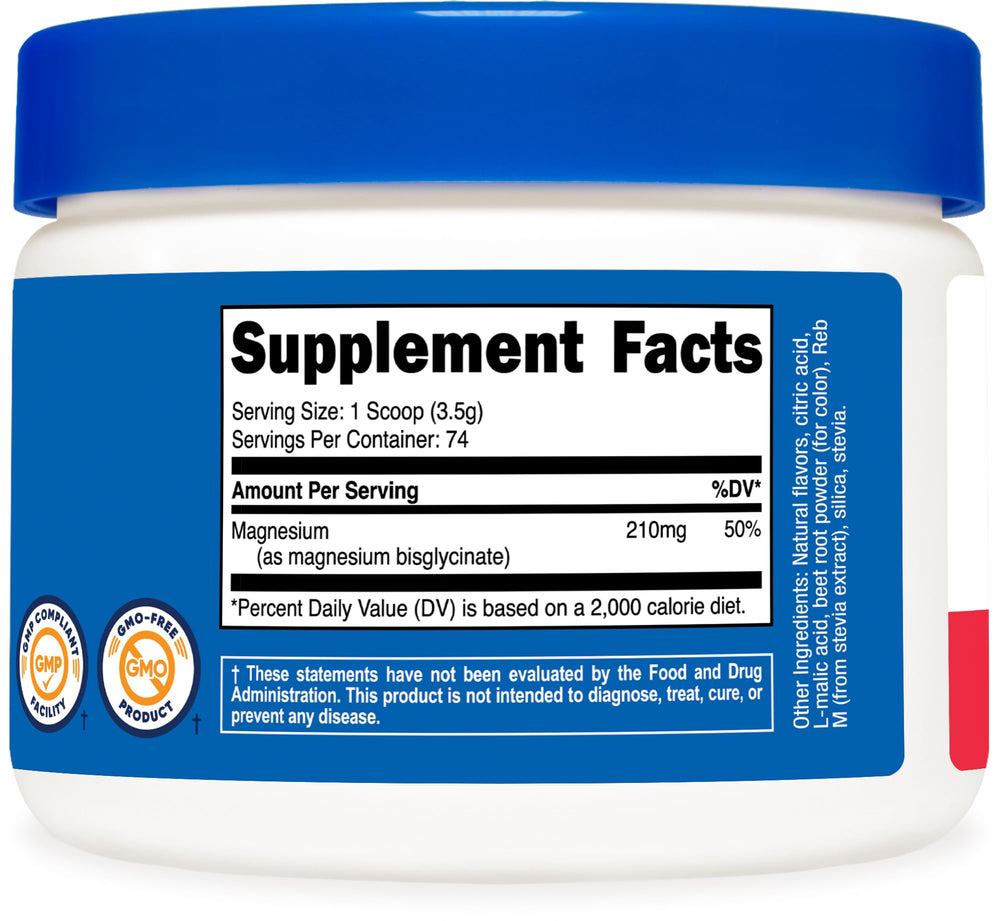 NSF Certified, GMP Compliant, FDA Registered facility label on packaging