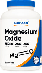 Nutricost Magnesium Oxide 750mg bottle and label