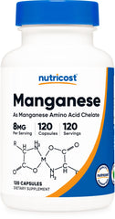 Nutricost Manganese 8mg 120 capsules bottle