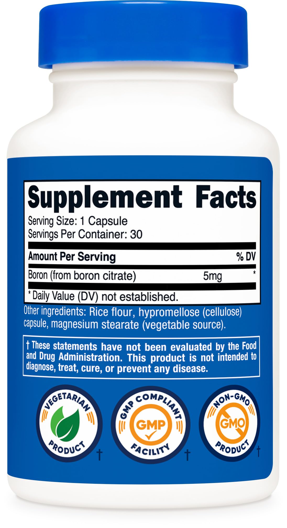 GMP-compliant, FDA-registered manufacturing facility for Nutricost