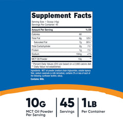 Close-up of MCT powder texture