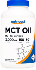 Nutricost MCT Oil Softgels bottle 150-count