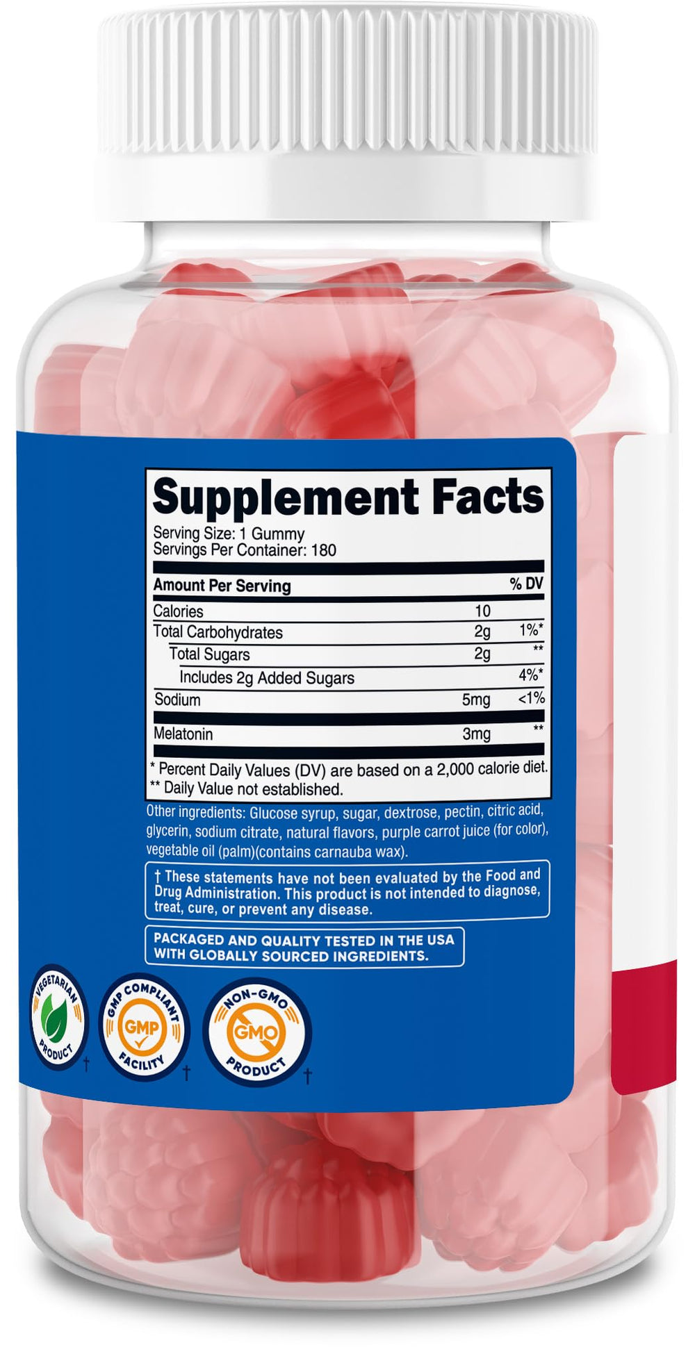 Manufacturing facility for Nutricost Melatonin Gummies - GMP compliant, FDA registered
