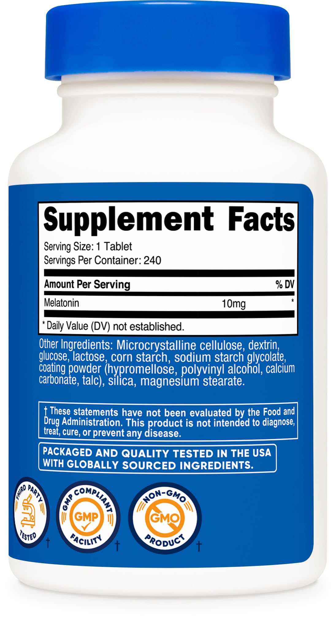 Non-GMO soy-free gluten-free badges on packaging