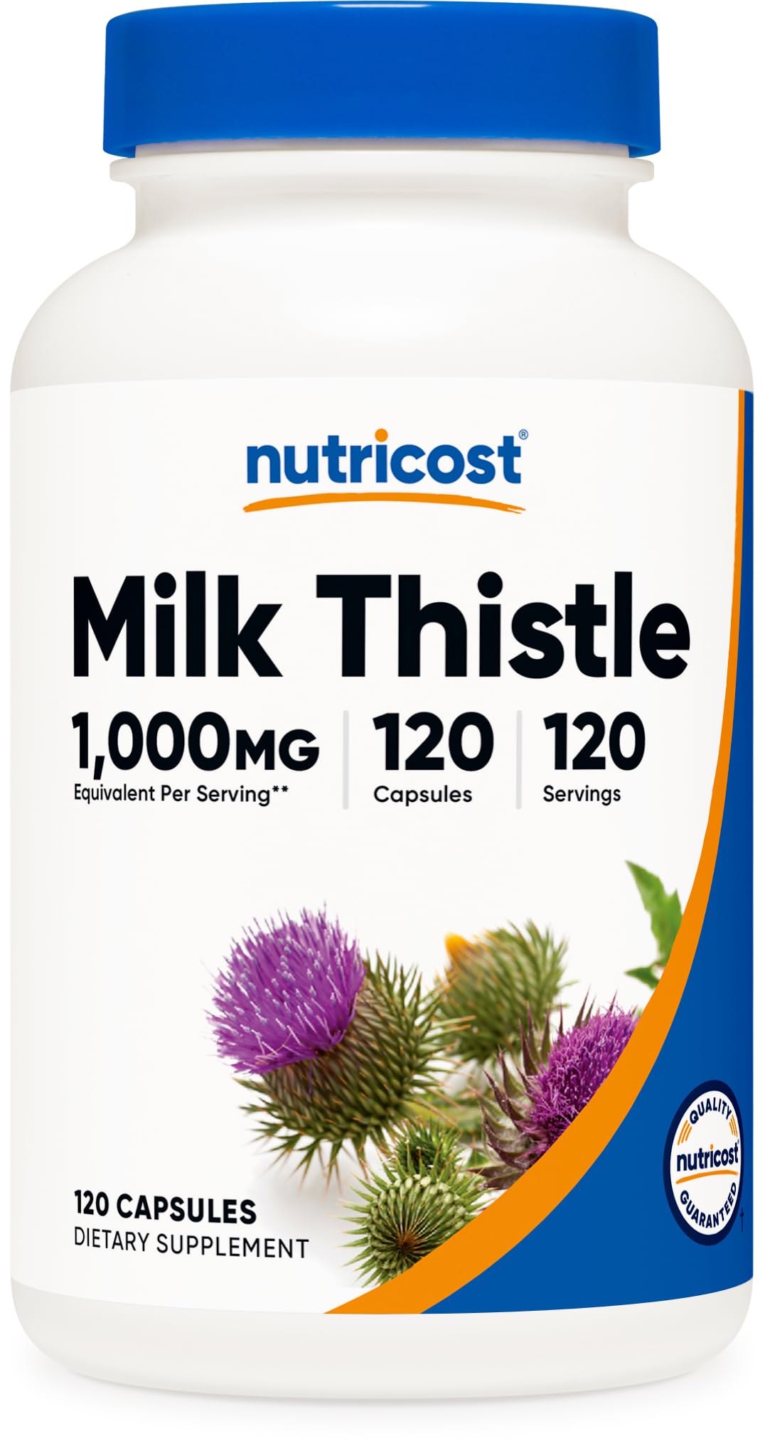 Nutricost Milk Thistle 1000mg capsules with 4:1 extract (vegan)
