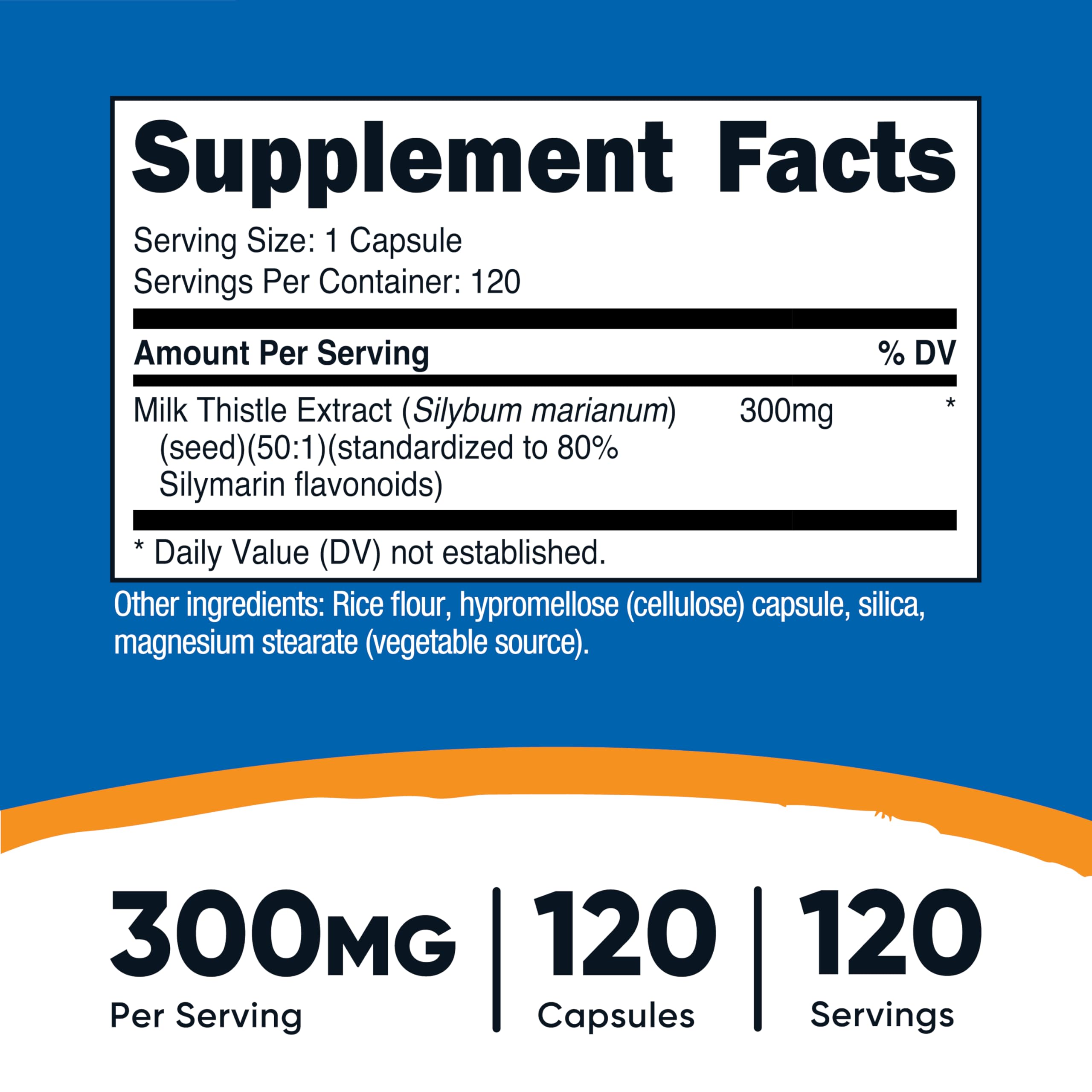 Plant-based vegan-friendly ingredients for Nutricost Milk Thistle