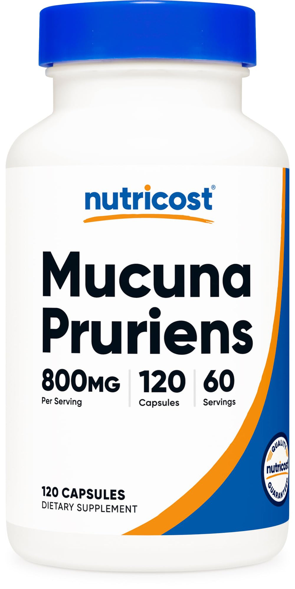 Nutricost Mucuna Pruriens 400mg 120-capsule bottle