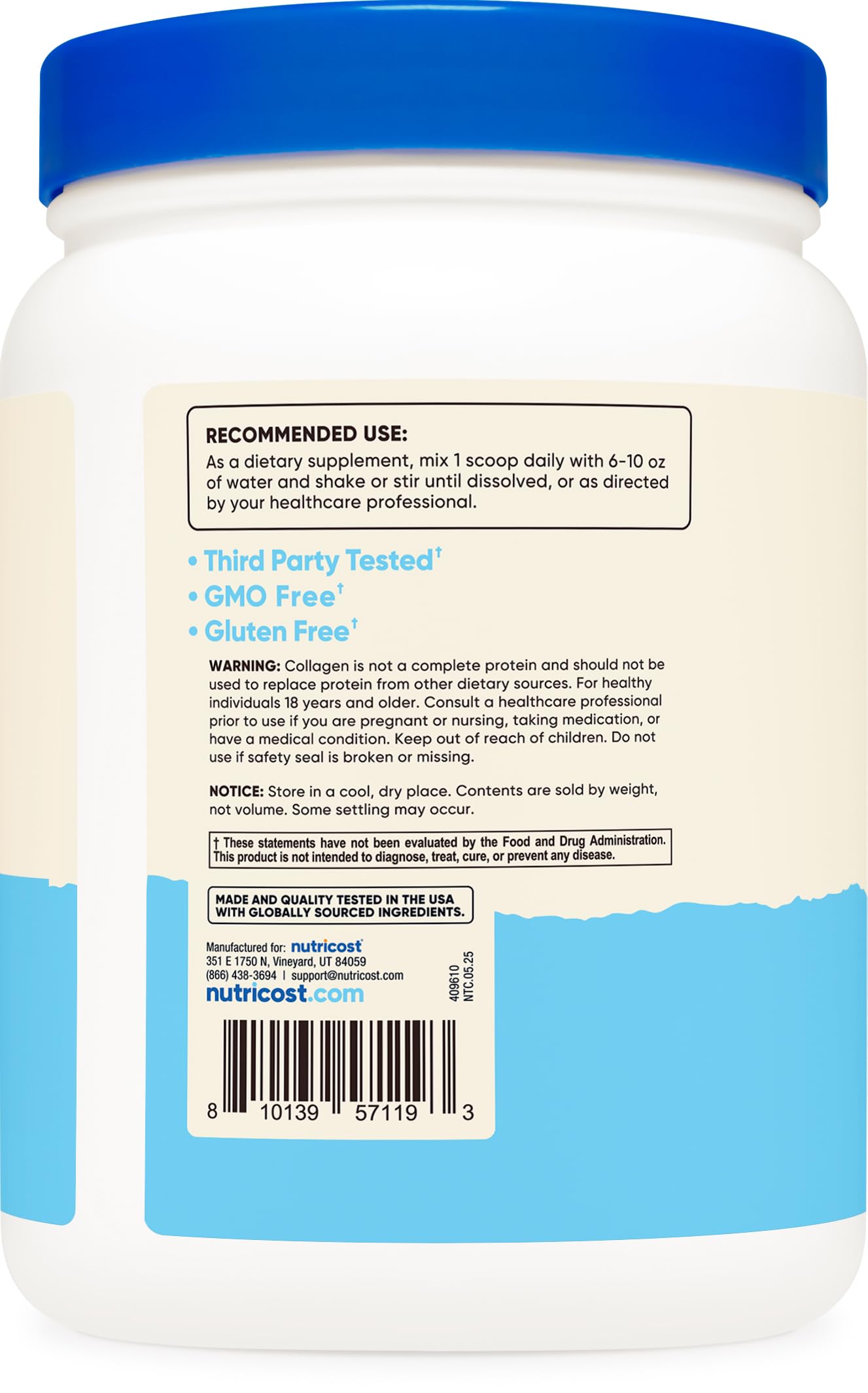 Illustration of hair, skin and nails benefits with Nutricost collagen