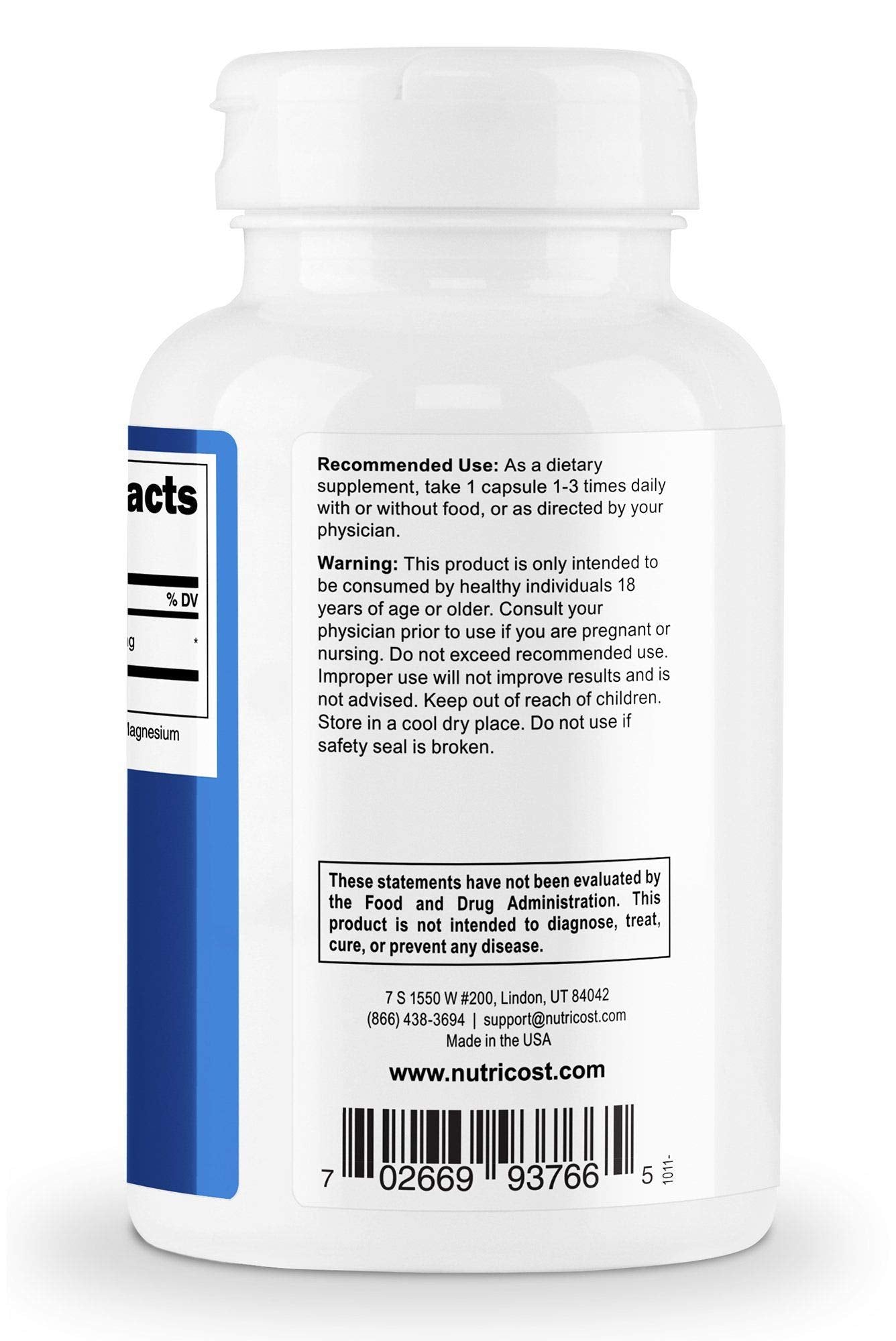 Nutricost NAC 600mg capsules closeup highlighting vegan capsule texture for plant-based diets