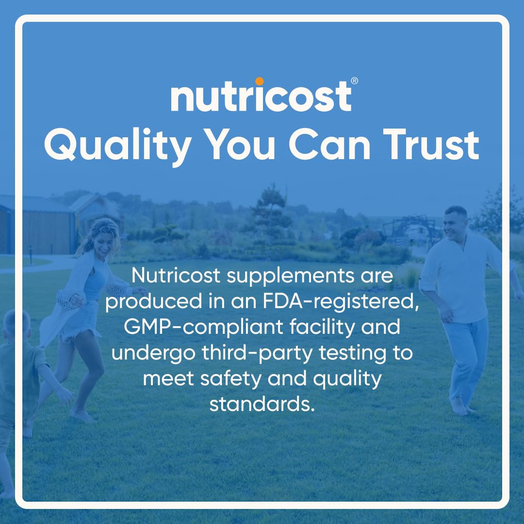 Nutricost NAC capsules close-up highlighting smooth texture for everyday use.