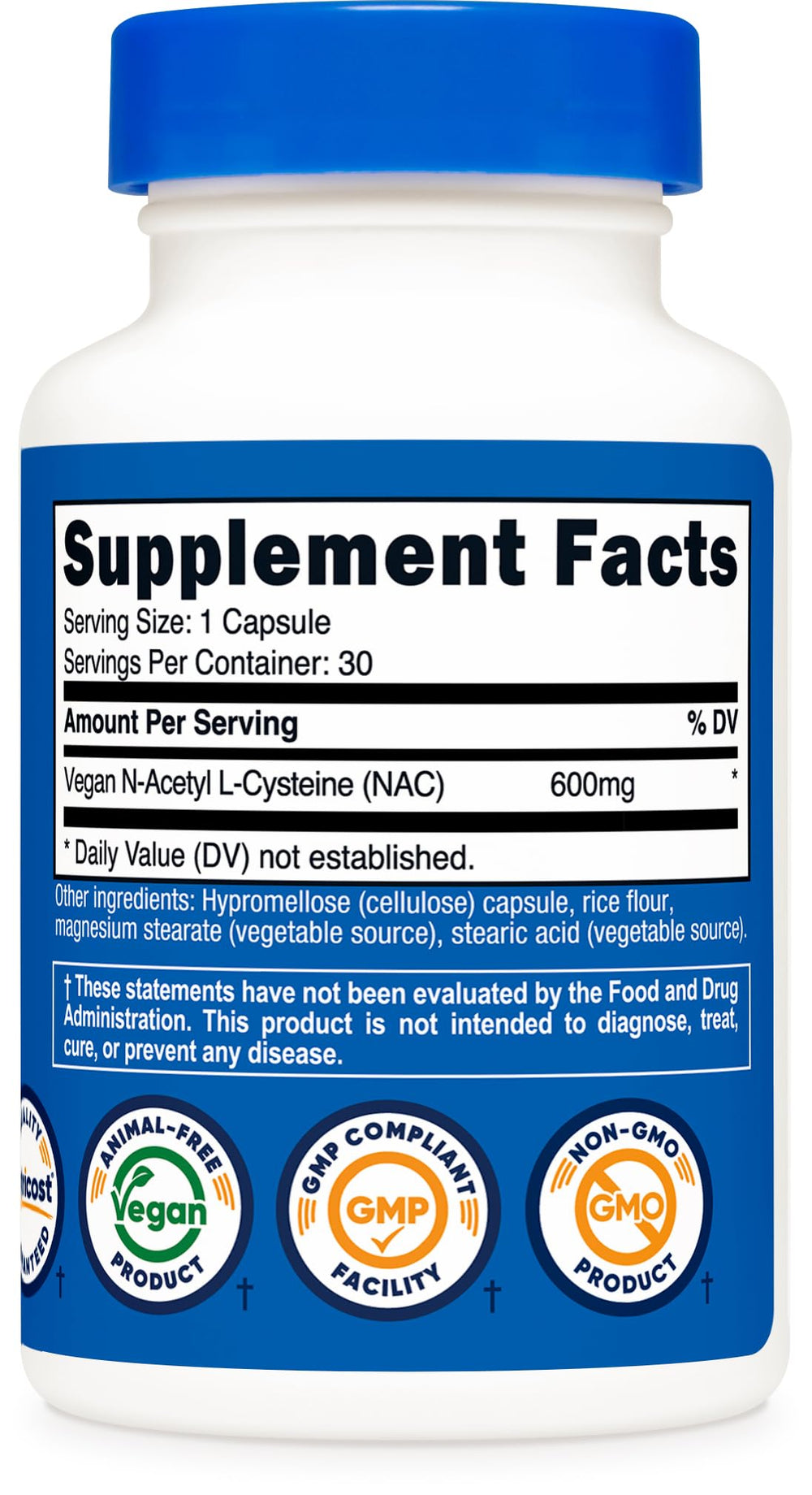 NAC produced in a GMP-compliant facility