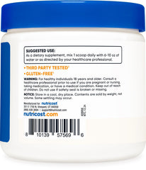 NAC powder bottle with ingredients panel