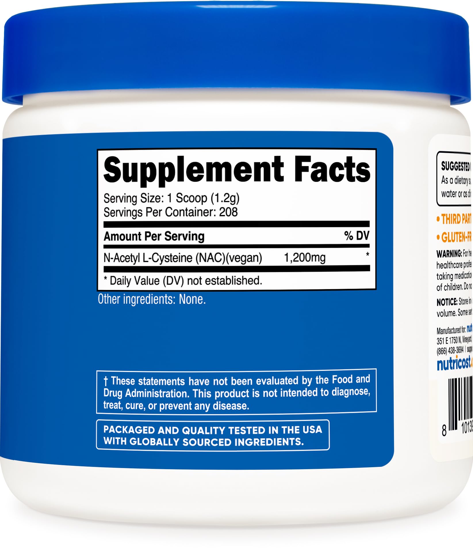 GMP compliant FDA registered facility seal