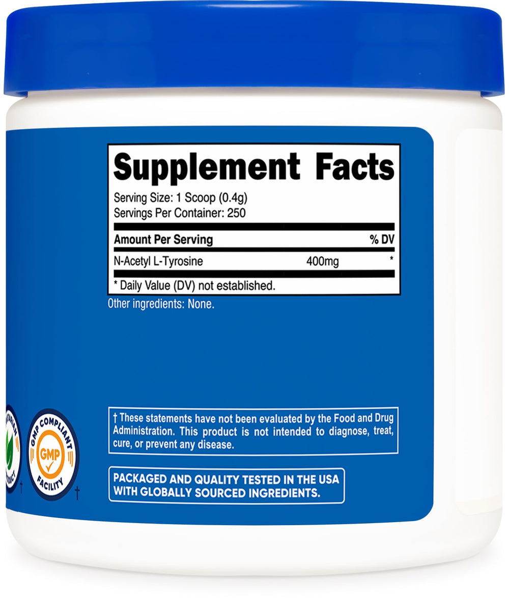 Manufacturing facility with GMP and FDA registration icons