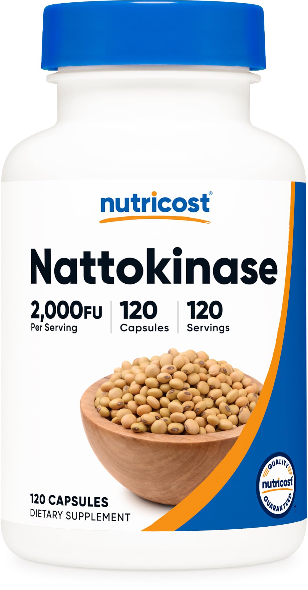 Nutricost Nattokinase bottle with 120 capsules