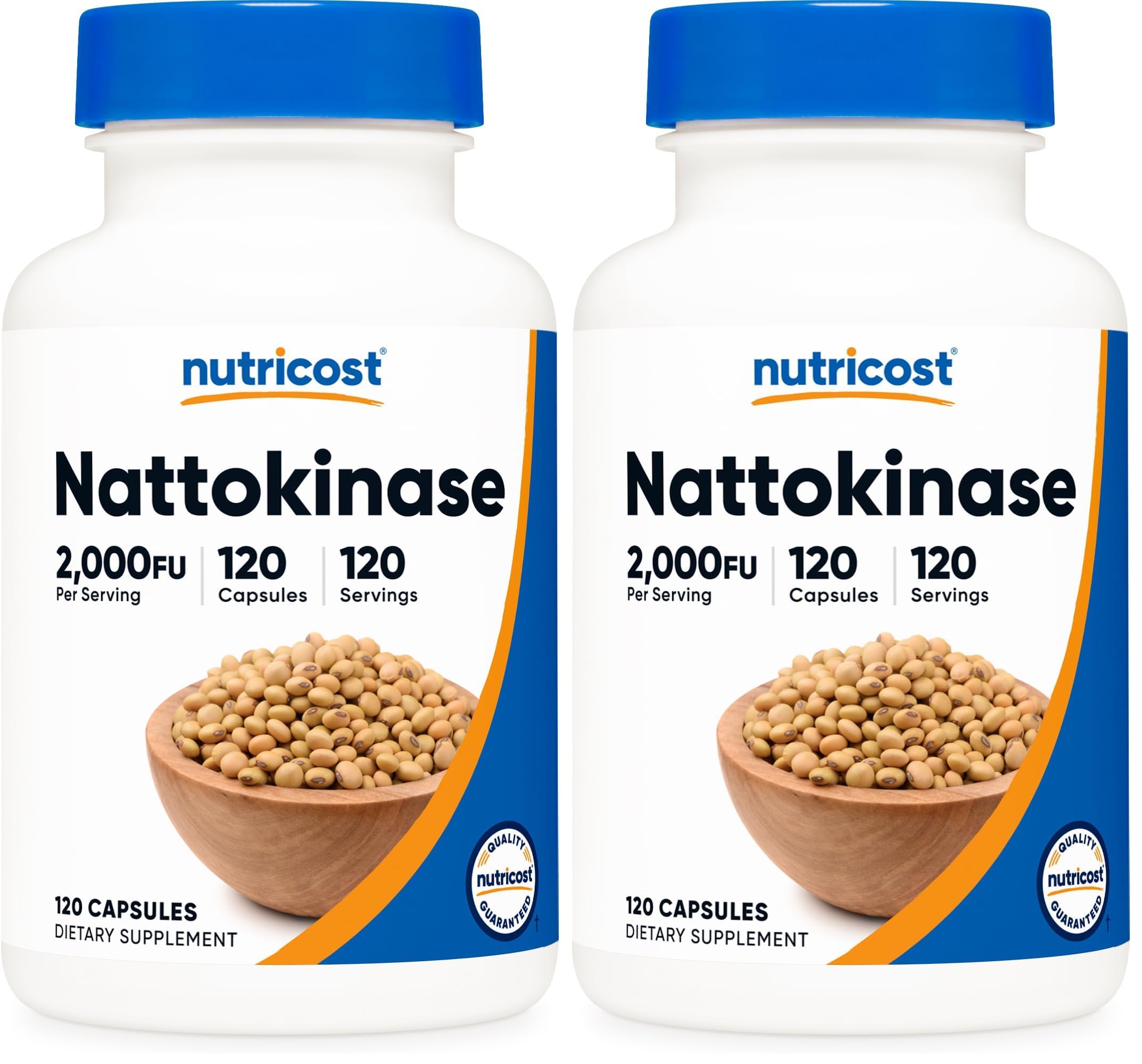 Nutricost Nattokinase 2000 FU bottle - Pack of 2