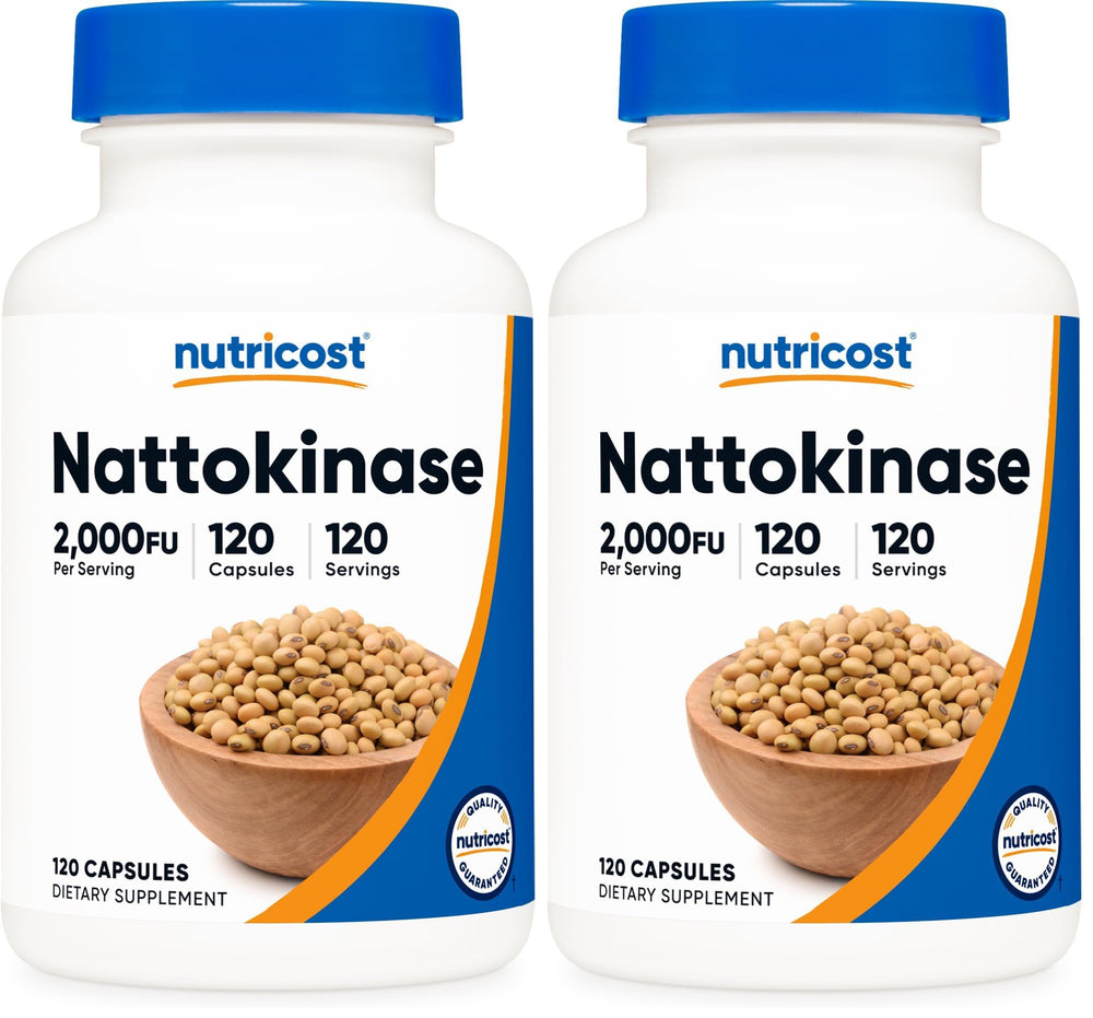 Nutricost Nattokinase 2000 FU bottle - Pack of 2