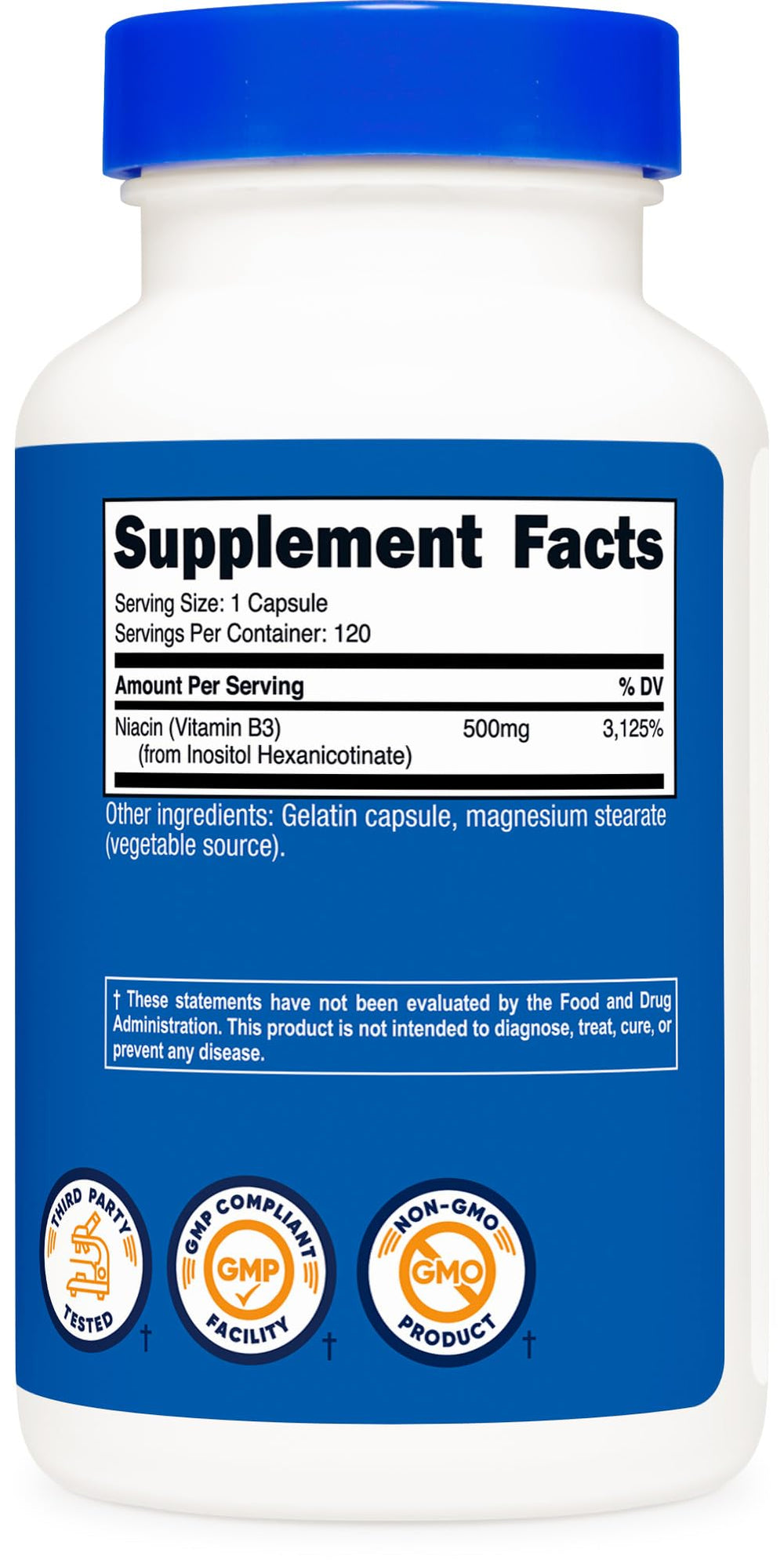 GMP-compliant and FDA-registered facility badge