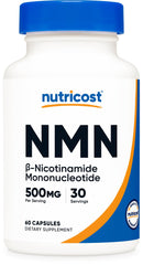 Nutricost NMN 500mg 60-capsule bottle