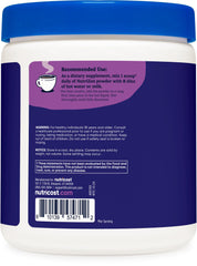 Nutrition facts highlighting 100 mg magnesium per serving