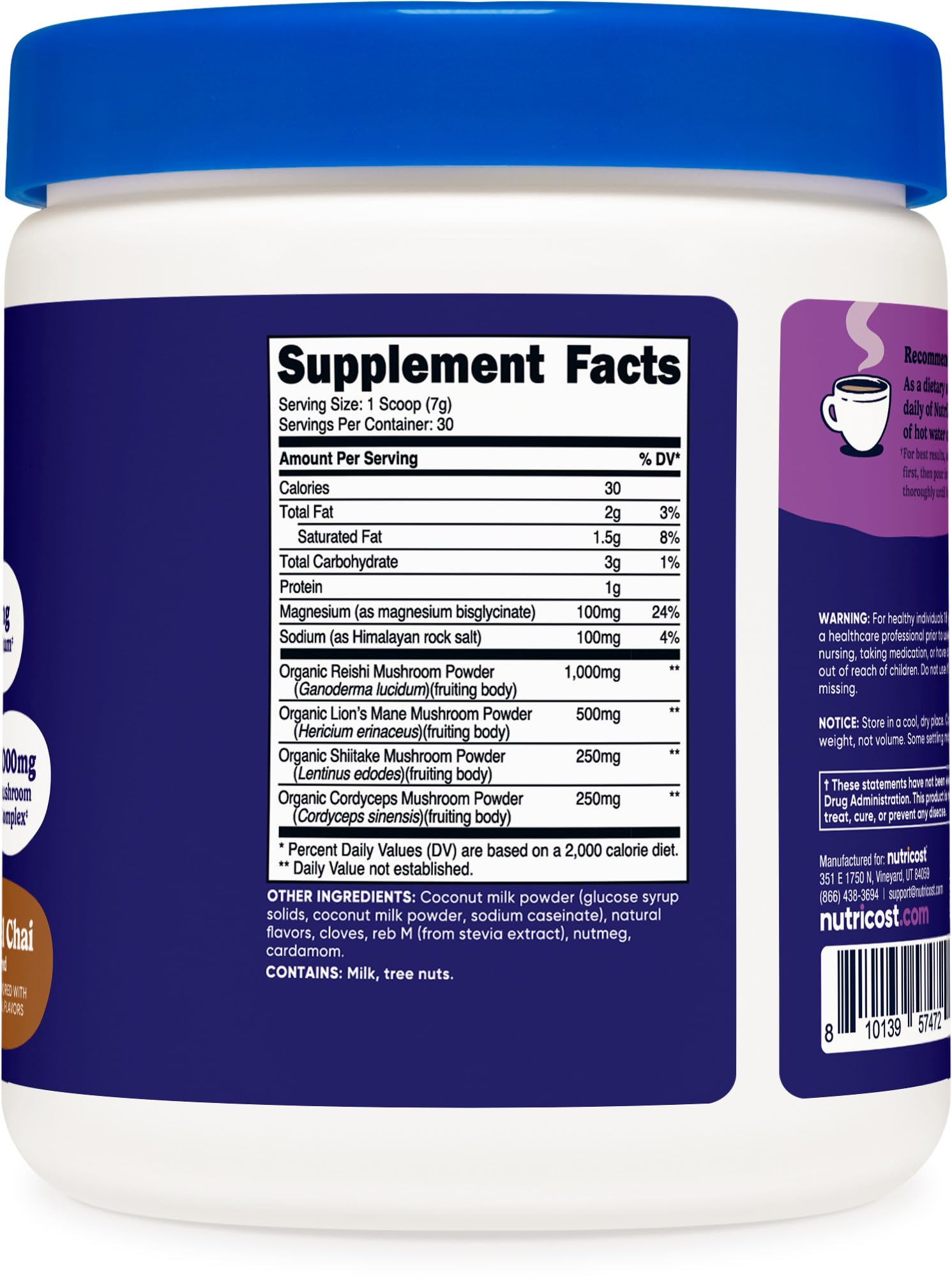 GMP facility and third-party testing badge for Nutricost Nutrizen PM Unwind