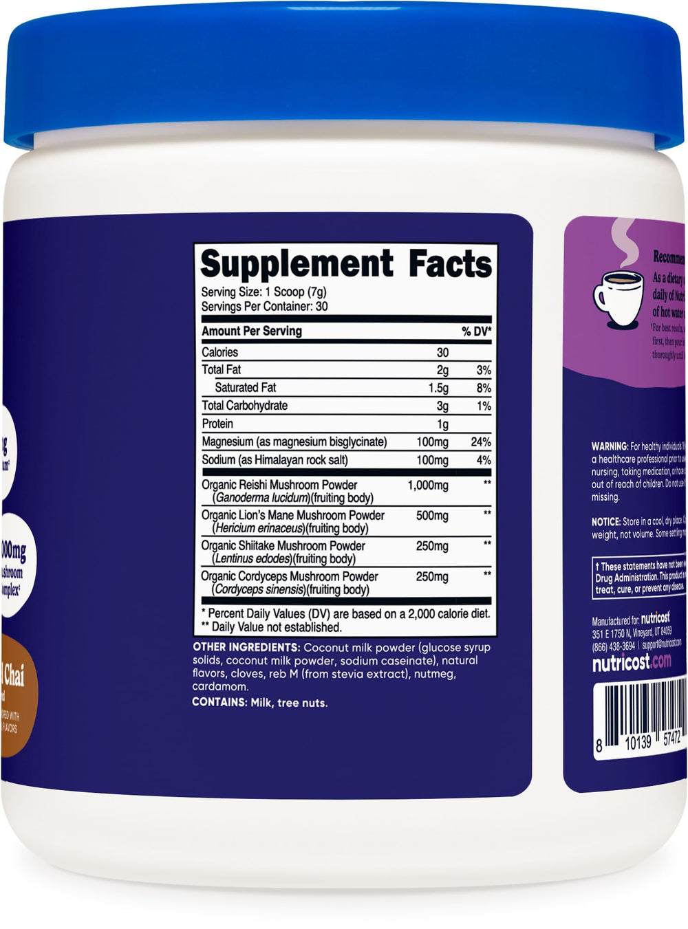 GMP facility and third-party testing badge for Nutricost Nutrizen PM Unwind