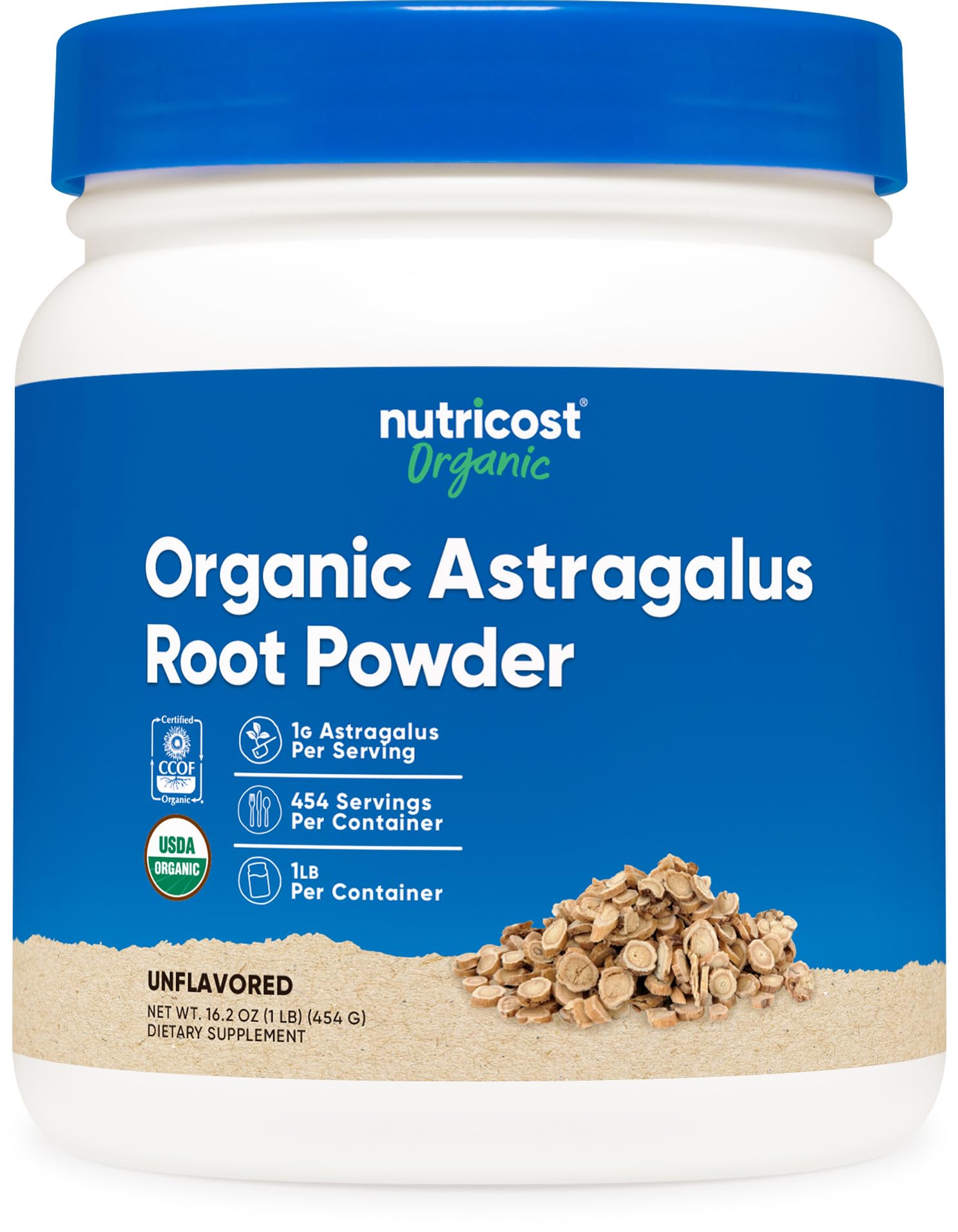 Nutricost Organic Astragalus Root Powder 1lb bottle