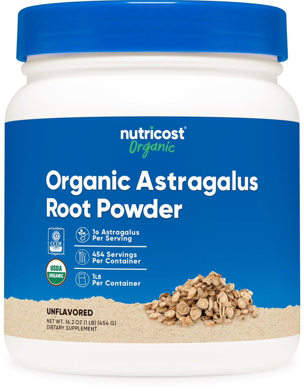 Nutricost Organic Astragalus Root Powder 1lb bottle