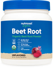 Nutricost Organic Beet Root Powder 1 lb bottle
