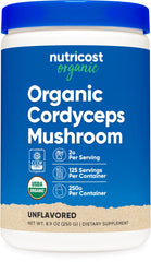 Nutricost Organic Cordyceps Mushroom Powder 250g bottle