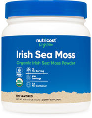 Nutricost Organic Irish Moss Powder bottle front view